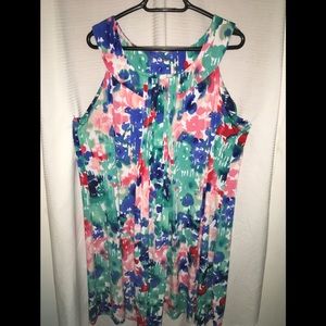 Lane Bryant multi color sleeveless dress 22/24